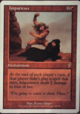 Impatience - 7th Edition: #197, Magic: The Gathering Nm R41