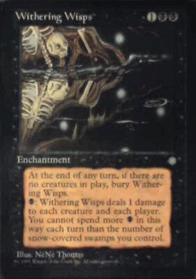 Withering Wisps - Ice Age: #168, Magic: The Gathering Nm R109