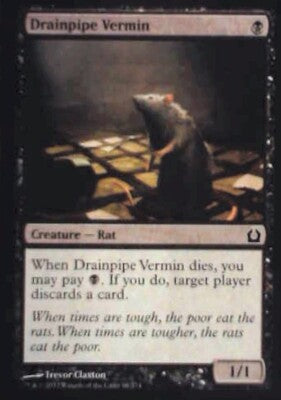 Drainpipe Vermin - Return to Ravnica: #66, Magic: The Gathering Nm R174