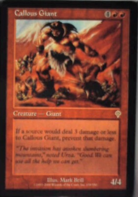 Callous Giant - Invasion: #139, Magic: The Gathering Lp R173