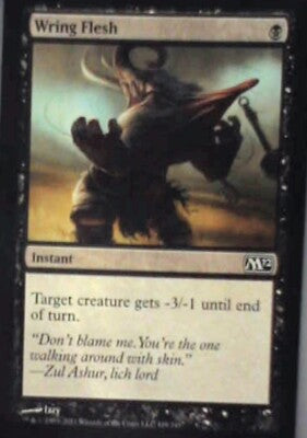 Wring Flesh - Magic 2012 (M12): #118, Magic: The Gathering Nm R178