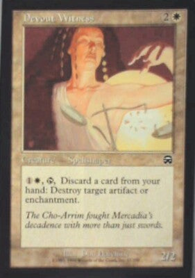 Devout Witness - Mercadian Masques: #17, Magic: The Gathering Lp R97