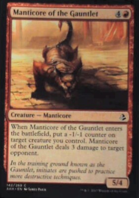 Manticore of the Gauntlet - Amonkhet: #142, Magic: The Gathering Nm R103