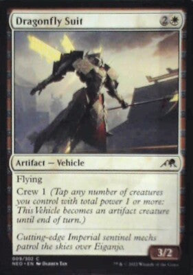 Dragonfly Suit - Kamigawa: Neon Dynasty: #9, Magic: The Gathering Nm R130