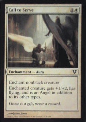 Call to Serve - Avacyn Restored: #9, Magic: The Gathering Nm R74