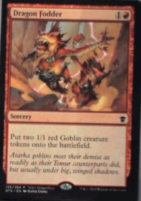 Dragon Fodder - Tarkir Dragonfury Promos: #135, Magic: The Gathering Nm R156