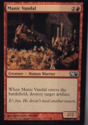 Manic Vandal - Magic 2011 (M11): #151, Magic: The Gathering Nm R119