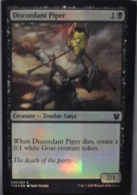 Discordant Piper - Theros Beyond Death: #88, Magic: The Gathering - Foil Nm R247