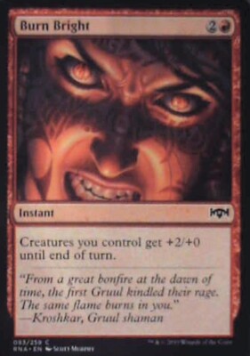 Burn Bright - Ravnica Allegiance: #93, Magic: The Gathering Nm R110
