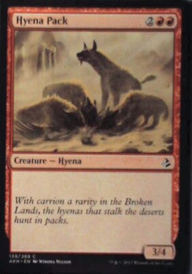 Hyena Pack - Amonkhet: #139, Magic: The Gathering Nm R106