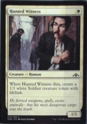 Hunted Witness - Guilds of Ravnica: #15, Magic: The Gathering Nm R160