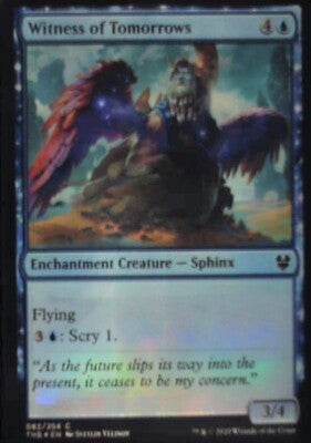 Witness of Tomorrows - Theros Beyond Death: #82, MTG - Foil Nm R248