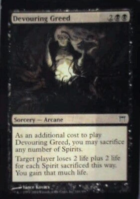 Devouring Greed - Champions of Kamigawa: #110, Magic: The Gathering Nm R228
