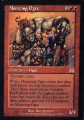 Menacing Ogre - Onslaught: #219, Magic: The Gathering Lp R210