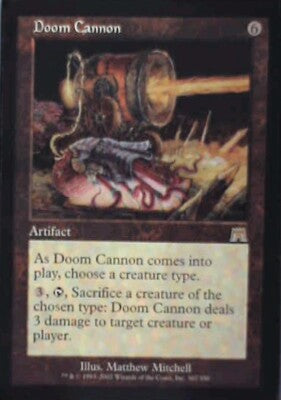 Doom Cannon - Onslaught: #307, Magic: The Gathering Lp R210