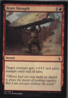 Brute Strength - Amonkhet: #122, Magic: The Gathering Nm R103