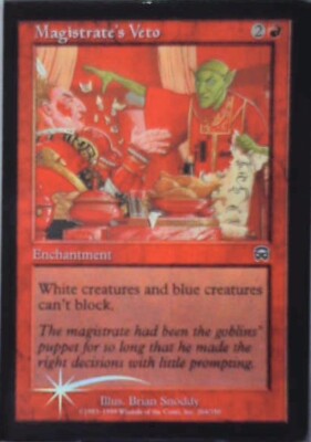 Magistrate's Veto - Mercadian Masques: #204, Magic: The Gathering - Foil Lp R249