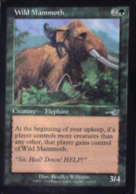 Wild Mammoth - Nemesis: #124, Magic: The Gathering Lp R197