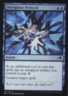 Disruption Protocol - Kamigawa: Neon Dynasty: #51, Magic: The Gathering Nm R130