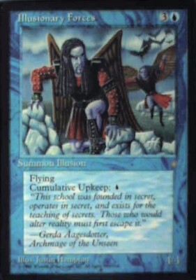 Illusionary Forces - Ice Age: #75, Magic: The Gathering Nm R195