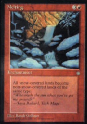 Melting - Ice Age: #201, Magic: The Gathering Nm R102