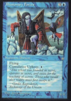 Illusionary Forces - Ice Age: #75, Magic: The Gathering Nm R191