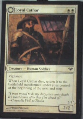 Loyal Cathar - Dark Ascension: #13, Magic: The Gathering Nm R127