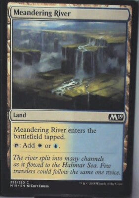 Meandering River - Core Set 2019: #253, Magic: The Gathering Nm R83
