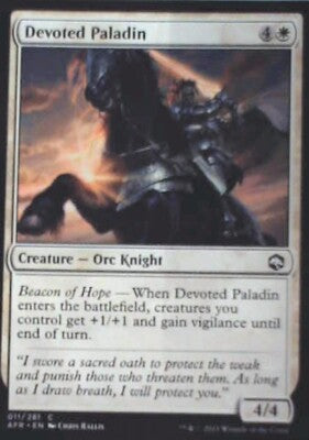 Devoted Paladin - Adventures in the Forgotten Realms: #11, MTG Nm R233