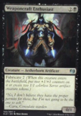 Weaponcraft Enthusiast - Kaladesh: #105, Magic: The Gathering Nm R142