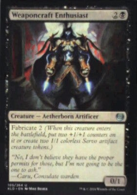 Weaponcraft Enthusiast - Kaladesh: #105, Magic: The Gathering Nm R53