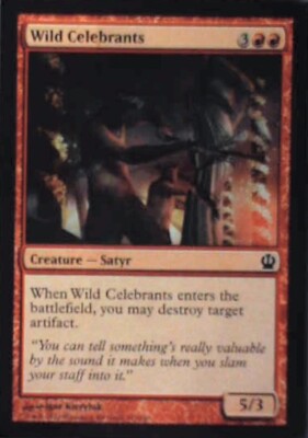Wild Celebrants - Theros: #147, Magic: The Gathering Nm R219