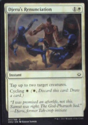 Djeru's Renunciation - Hour of Devastation: #11, Magic: The Gathering Nm R240