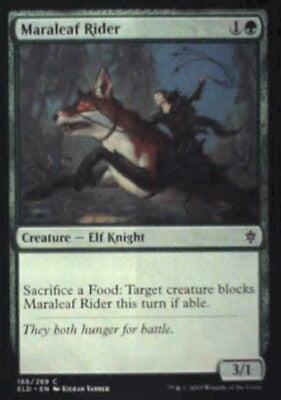Maraleaf Rider - Throne of Eldraine: #166, Magic: The Gathering Nm R92