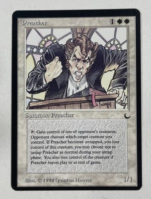 Preacher The Dark Near Mint NM MTG Magic The Gathering