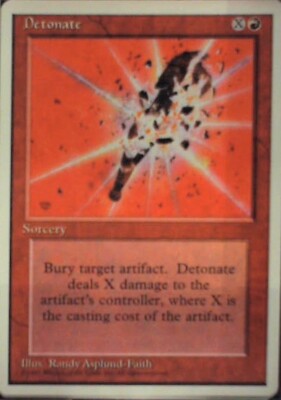 Detonate - Fourth Edition: #184, Magic: The Gathering Nm R39