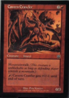 Cavern Crawler - Mercadian Masques: #181, Magic: The Gathering Nm R131