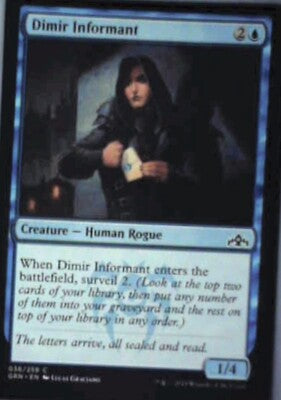 Dimir Informant - Guilds of Ravnica: #36, Magic: The Gathering Nm R160