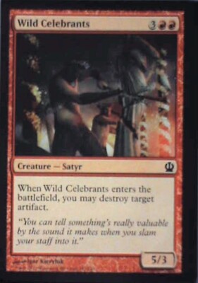 Wild Celebrants - Theros: #147, Magic: The Gathering Nm R241