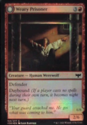Weary Prisoner - Innistrad: Crimson Vow: #184, MTG - Foil Nm R248