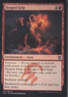 Dragon Grip - Khans of Tarkir: #107, Magic: The Gathering Nm R130
