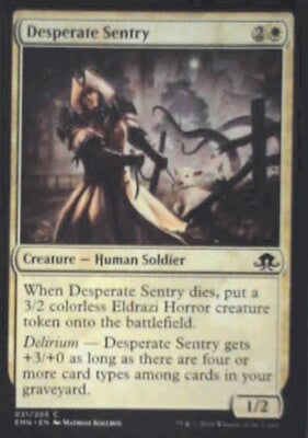 Desperate Sentry - Eldritch Moon: #21, Magic: The Gathering Lp R173