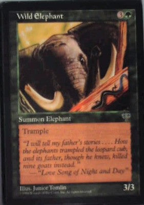 Wild Elephant - Mirage: #254, Magic: The Gathering Lp C334