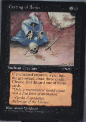 Casting of Bones (Hooded Figure) - Alliances: #44b, Magic: The Gathering Lp C334