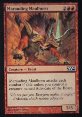 Marauding Maulhorn - Magic 2014 (M14): #145, Magic: The Gathering Nm R241