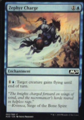 Zephyr Charge - Core Set 2020: #82, Magic: The Gathering Lp R97