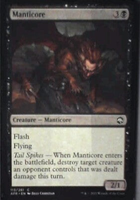Manticore - Adventures in the Forgotten Realms: #113, MTG Nm R127