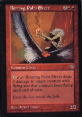 Burning Palm Efreet - Mirage: #161, Magic: The Gathering Nm R138