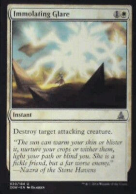 Immolating Glare - Oath of the Gatewatch: #20, Magic: The Gathering Nm R159