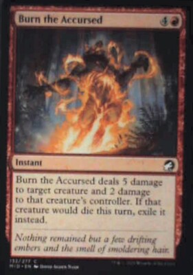 Burn the Accursed - Innistrad: Midnight Hunt: #132, Magic: The Gathering Nm R217
